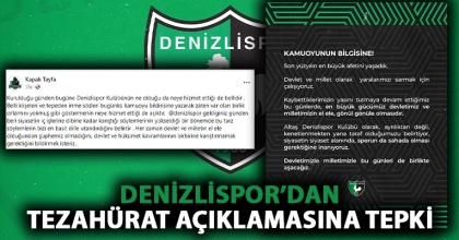 DENİZLİSPOR’DAN TEZAHÜRATI AÇIKLAMASINA TEPKİ