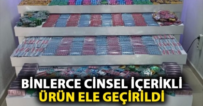 BİNLERCE CİNSEL İÇERİKLİ ÜRÜN ELE GEÇİRİLDİ