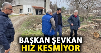 Başkan Şevkan hız kesmiyor.