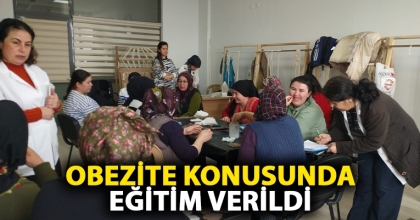 OBEZİTE KONUSUNDA EĞİTİM VERİLDİ