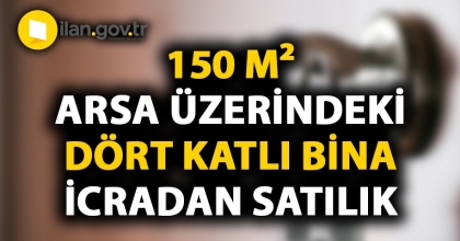 Bursa Yıldırım'da 150 m² arsa üzerindeki dört katlı bina icradan satılıktır
