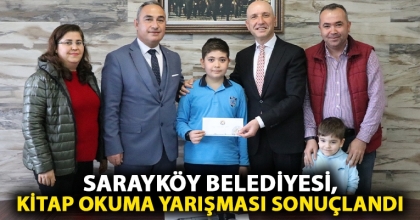 Sarayköy Belediyesi, kitap okuma yarışması sonuçlandı