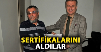 SERTİFİKALARINI ALDILAR