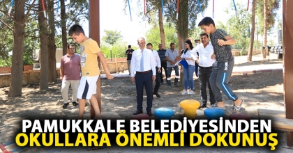 PAMUKKALE BELEDİYESİNDEN OKULLARA ÖNEMLİ DOKUNUŞ