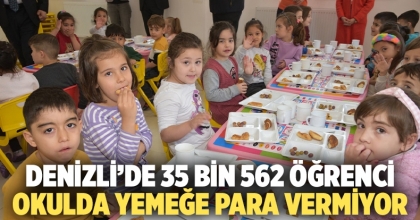 Denizli’de 35 bin 562 öğrenci okulda yemeğe para vermiyor