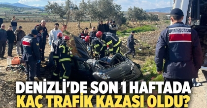 Denizli'de 1 haftada kaç trafik kazası oldu?