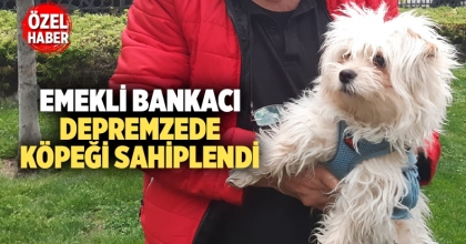 Denizlili Emekli Bankacı Depremzede Köpeği Sahiplendi