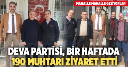 Deva Partisi, Bir Haftada 190 Muhtarı Ziyaret Etti