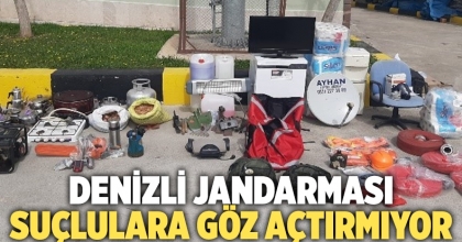 Denizli jandarması suçlulara göz açtırmıyor 