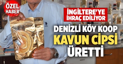 Denizli Köy Koop Kavun Cipsi Üretti