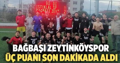 Bağbaşı Zeytinköyspor, Üç Puanı Son Dakikada Aldı