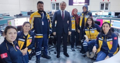 İl Sağlık Müdürü, 112 çalışanlarını tebrik etti