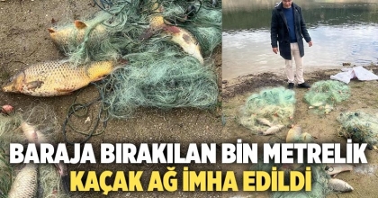 Baraja Bırakılan Bin Metrelik Kaçak Ağ İmha Edildi
