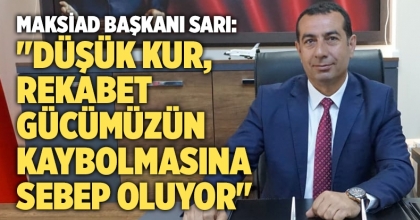 MAKSİAD Başkanı Sarı: Düşük kur, rekabet gücümüzün kaybolmasına sebep oluyor