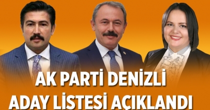 AK PARTİ DENİZLİ ADAY LİSTESİ AÇIKLANDI