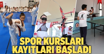 Spor kursları kayıtları başladı