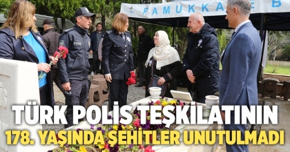 Türk Polis Teşkilatının 178. Yaşında Şehitler Unutulmadı  