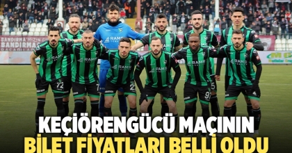 Keçiörengücü Maçının Bilet Fiyatları Belli Oldu