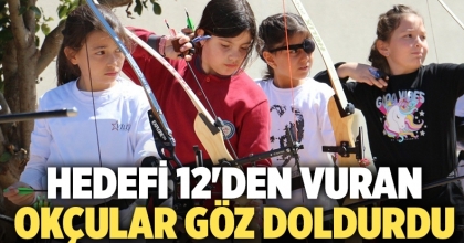 Hedefi 12'den vuran okçular göz doldurdu 