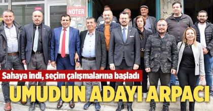 Sahaya indi, seçim çalışmalarına başladı