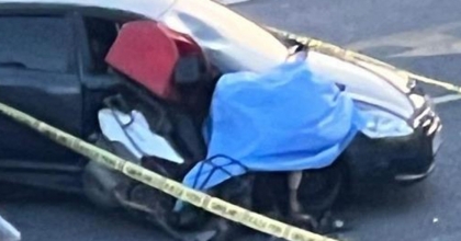 Otomobil ile çarpışan motosiklet sürücüsü hayatını kaybetti  