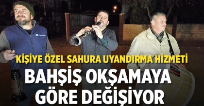 Tavas'ta kişiye özel sahura uyandırma hizmeti