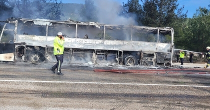 Geriye sadece demir yığını kaldı