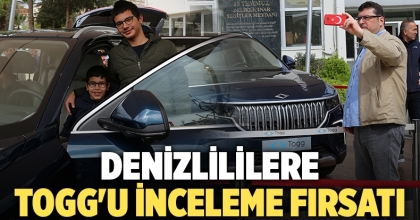 Denizlililer yerli otomobil TOGG'u inceleme fırsatı buldu