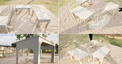 Sokak hayvanları için mobilya tasarladılar