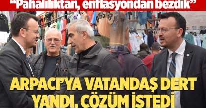 Arpacı’ya Vatandaş Dert Yandı Çözüm İstedi