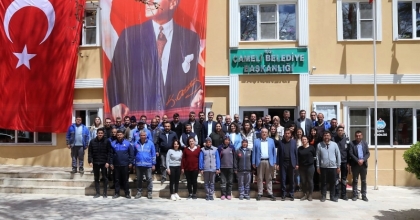 Başkan Arslan, Çameli Belediyesi personeliyle bayramlaştı 