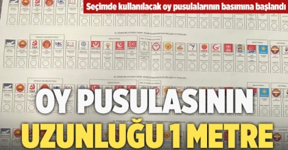 Oy pusulasının uzunluğu 1 metre 