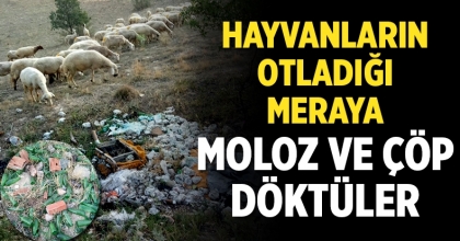 Çivril’de Meraya Moloz Ve Çöp Döktüler