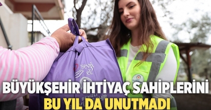 Büyükşehir ihtiyaç sahiplerini bu yıl da unutmadı