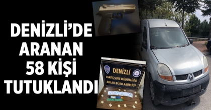 Denizli'de Aranan 58 Kişi Tutuklandı