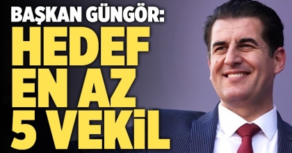 Başkan Güngör: Hedef en az 5 vekil
