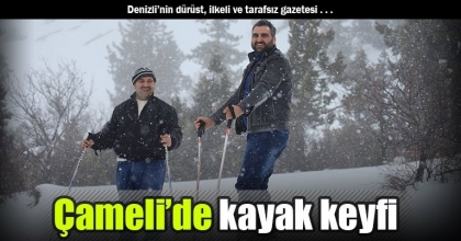 Çameli’de kayak keyfi