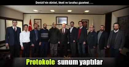 Protokole  sunum yaptılar