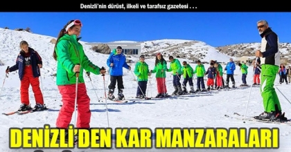 Denizli'den Kar Manzaraları (15 Temmuz Meydanı) 