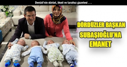 DÖRDÜZLER BAŞKAN SUBAŞIOĞLU’NA EMANET