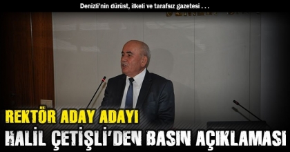 Prof. Dr. Çetişli PAÜ Rektörlüğü'ne adaylığını açıkladı