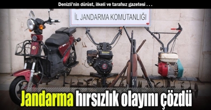 Jandarma hırsızlık olayını çözdü