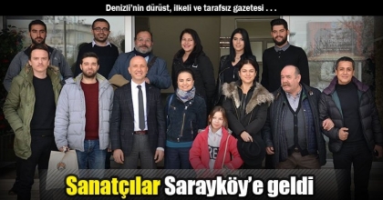 Sanatçılar Sarayköy’e geldi