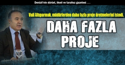 Validen müdürlere proje uyarısı