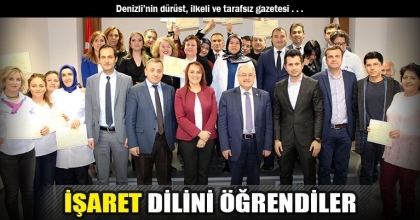 İŞARET DİLİNİ ÖĞRENDİLER