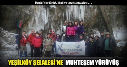 YEŞİLKÖY ŞELALESİ’NE  MUHTEŞEM YÜRÜYÜŞ