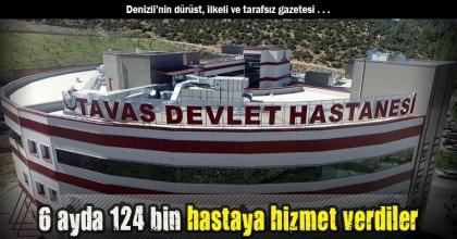 6 ayda 124 bin hastaya hizmet verdiler