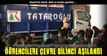 ÖĞRENCİLERE ÇEVRE BİLİNCİ AŞILANDI
