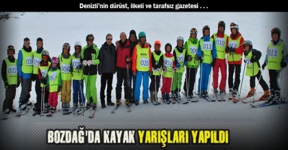BOZDAĞ'DA KAYAK YARIŞLARI YAPILDI
