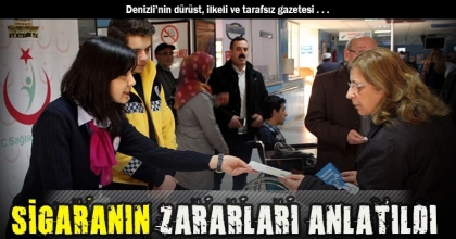 SİGARANIN ZARARLARI ANLATILDI